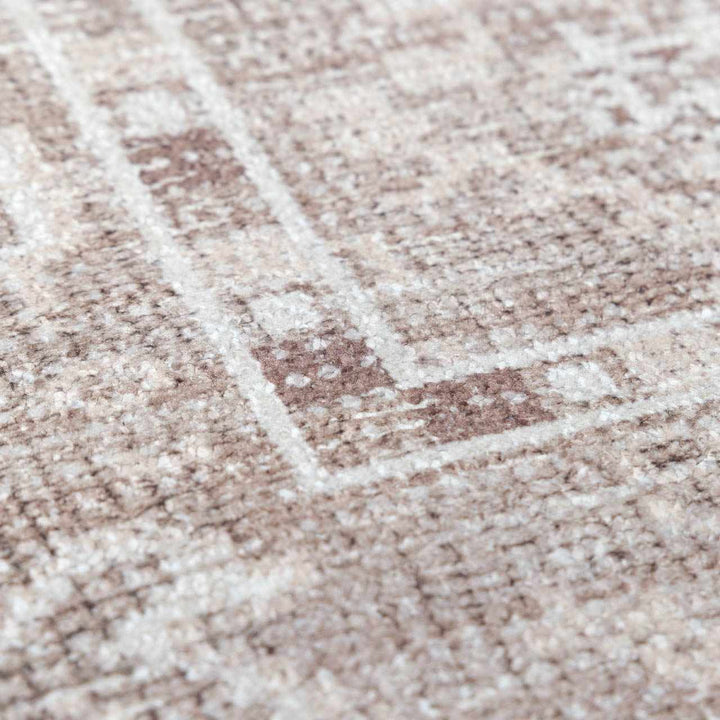 Bricen Traditional Oushak Design Brown Area Rug