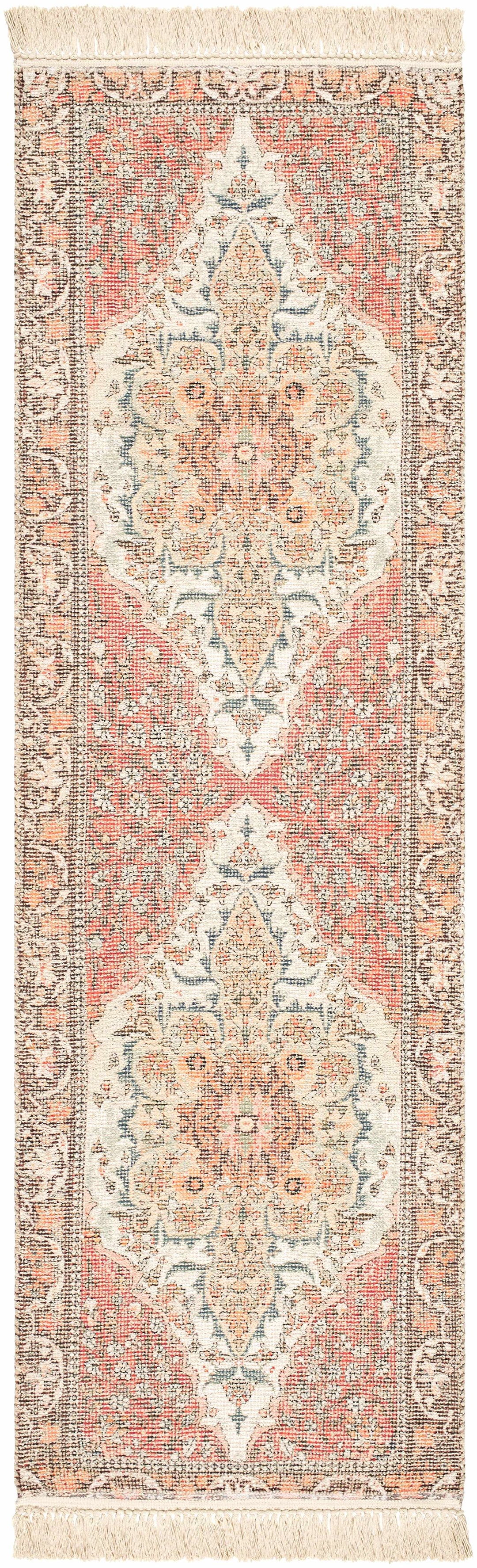 Bohdan Traditional Rust And Ivory Rug