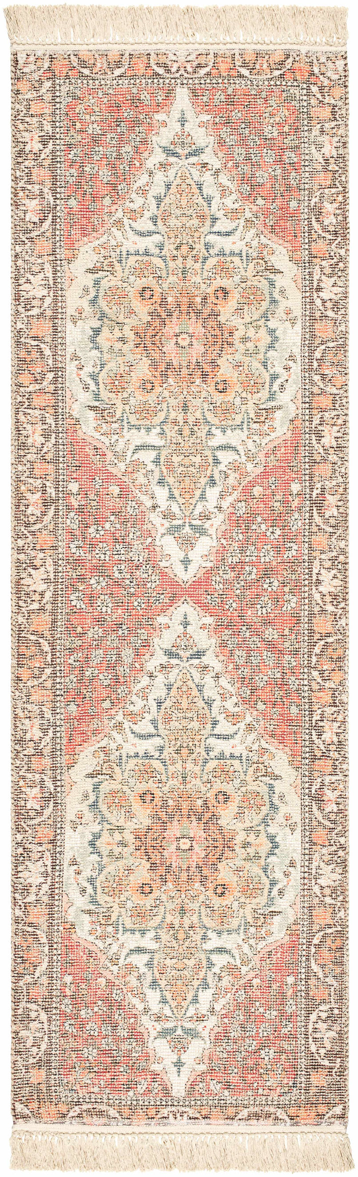 Bohdan Traditional Rust And Ivory Rug