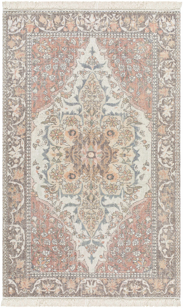 Bohdan Traditional Rust And Ivory Rug