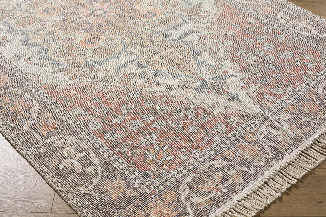 Bohdan Traditional Rust And Ivory Rug