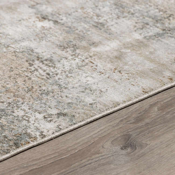 Bowdoinham Modern Abstract Design Gray And Beige Area Rug