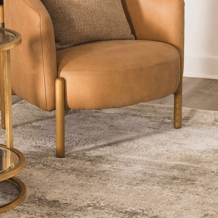 Bowdoinham Modern Abstract Design Gray And Beige Area Rug