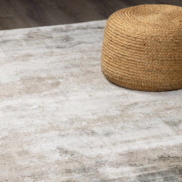 Bowdoinham Modern Abstract Design Gray And Beige Area Rug