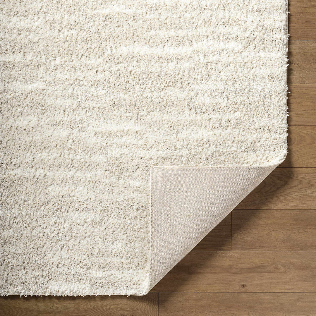 Benjen Contemporary Abstract Ivory And Beige Rug