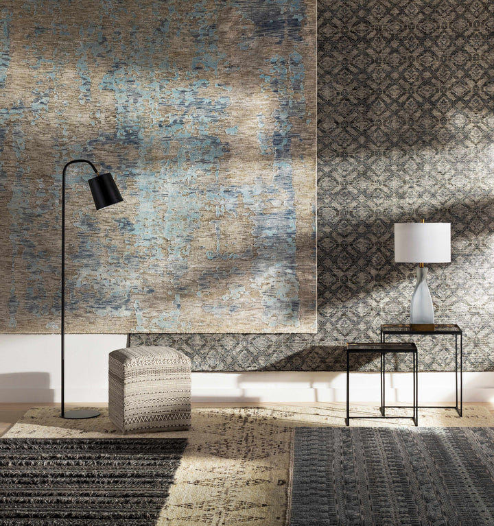 Normanhurst Modern Style Gray Hand Knotted Area Rug