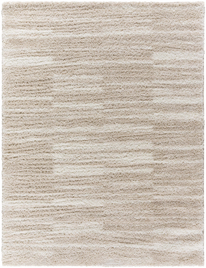 Carlen Contemporary Abstract Beige And Ivory Rug