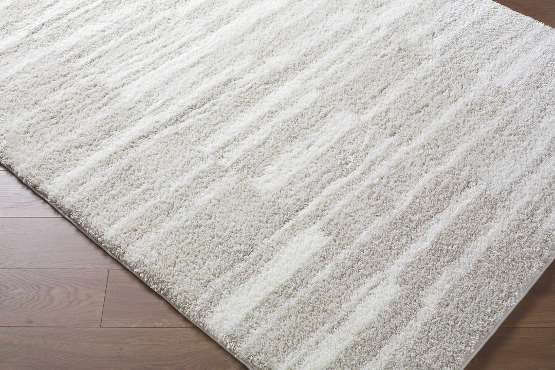 Carlen Contemporary Abstract Beige And Ivory Rug