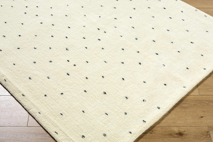 Cirila Modern Style Ivory Hand Tufted Wool Washable Rug