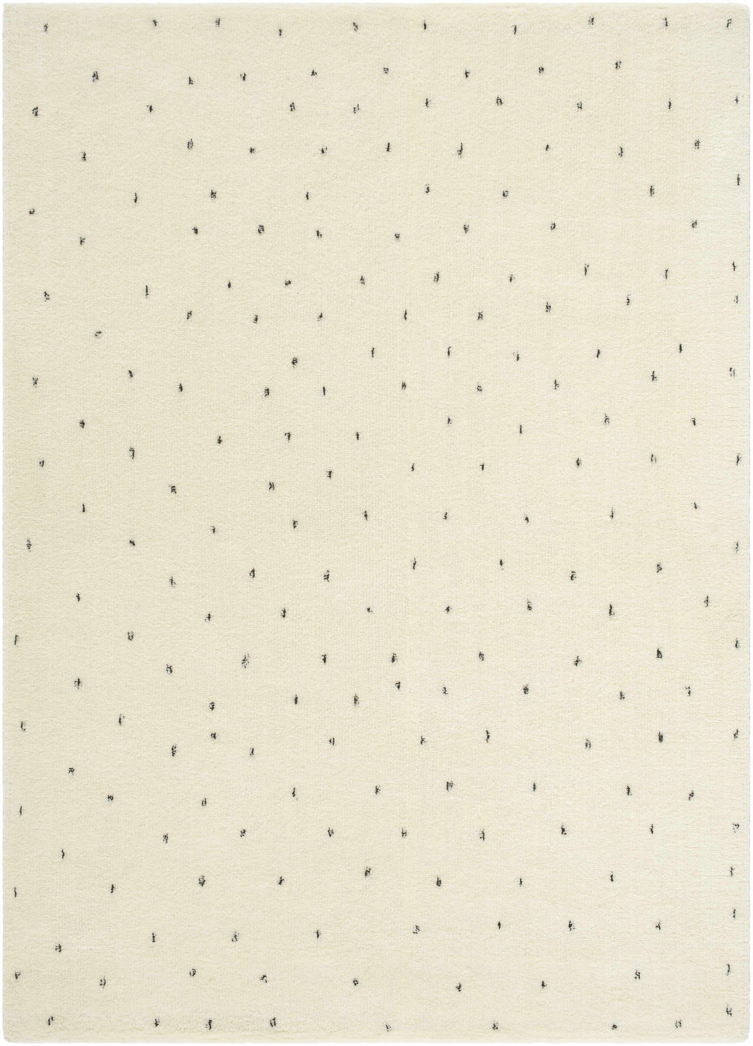 Cirila Modern Style Ivory Hand Tufted Wool Washable Rug