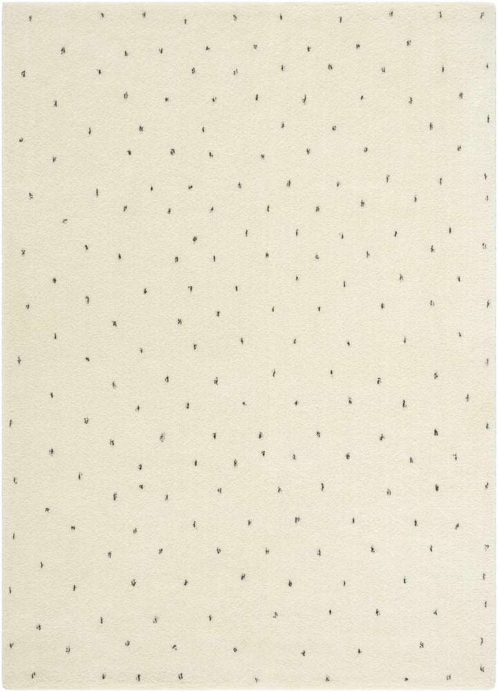 Cirila Modern Style Ivory Hand Tufted Wool Washable Rug