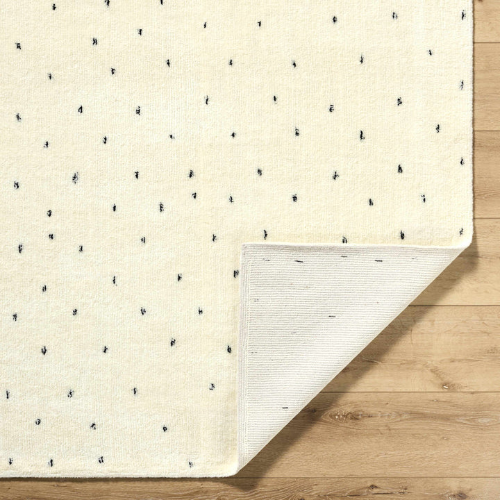 Cirila Modern Style Ivory Hand Tufted Wool Washable Rug