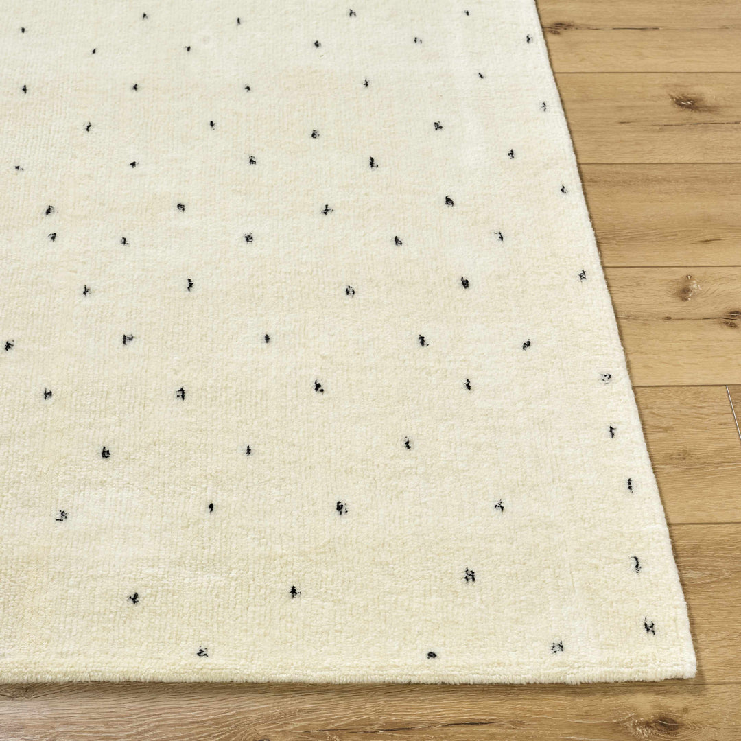 Cirila Modern Style Ivory Hand Tufted Wool Washable Rug