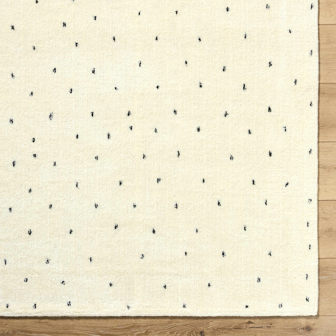 Cirila Modern Style Ivory Hand Tufted Wool Washable Rug