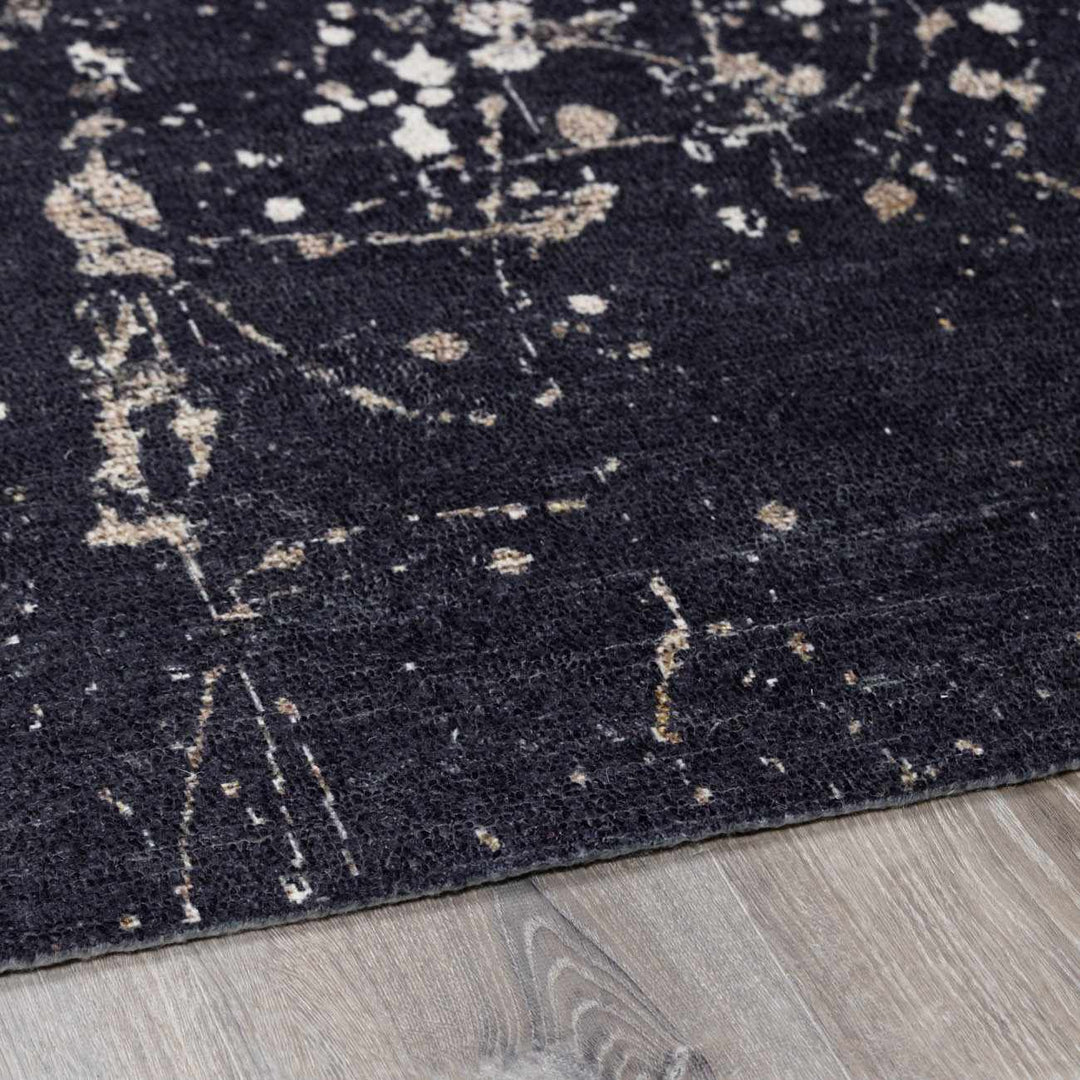 Cammie Contemporary Abstract Charcoal Hand Tufted Area Rug