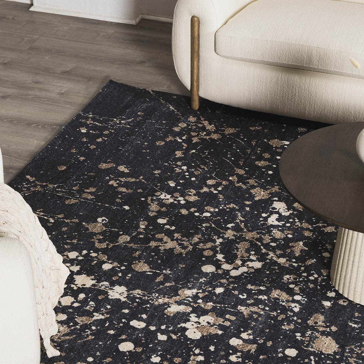 Cammie Contemporary Abstract Charcoal Hand Tufted Area Rug