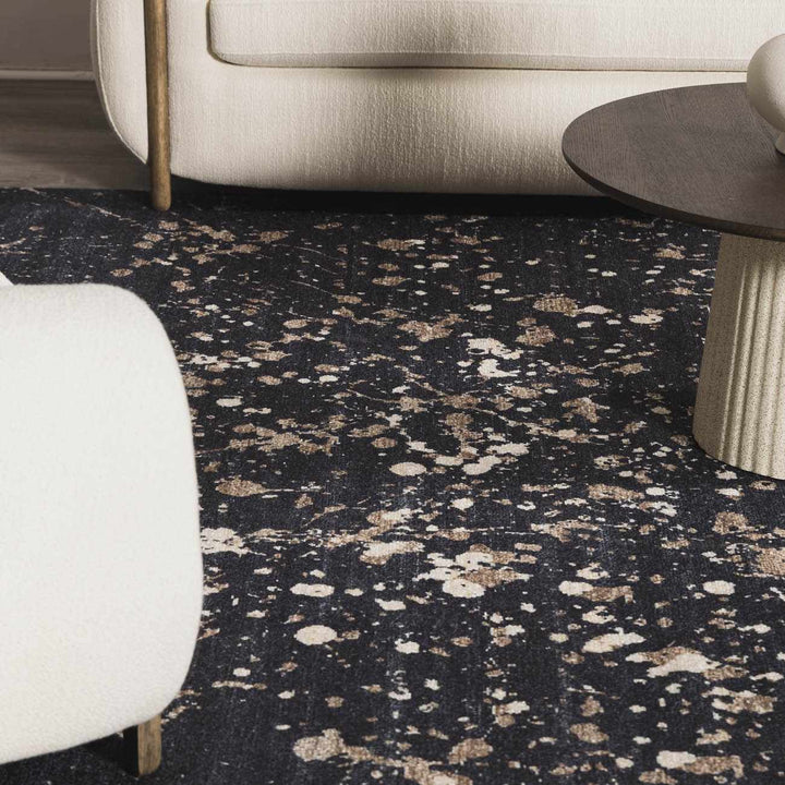 Cammie Contemporary Abstract Charcoal Hand Tufted Area Rug