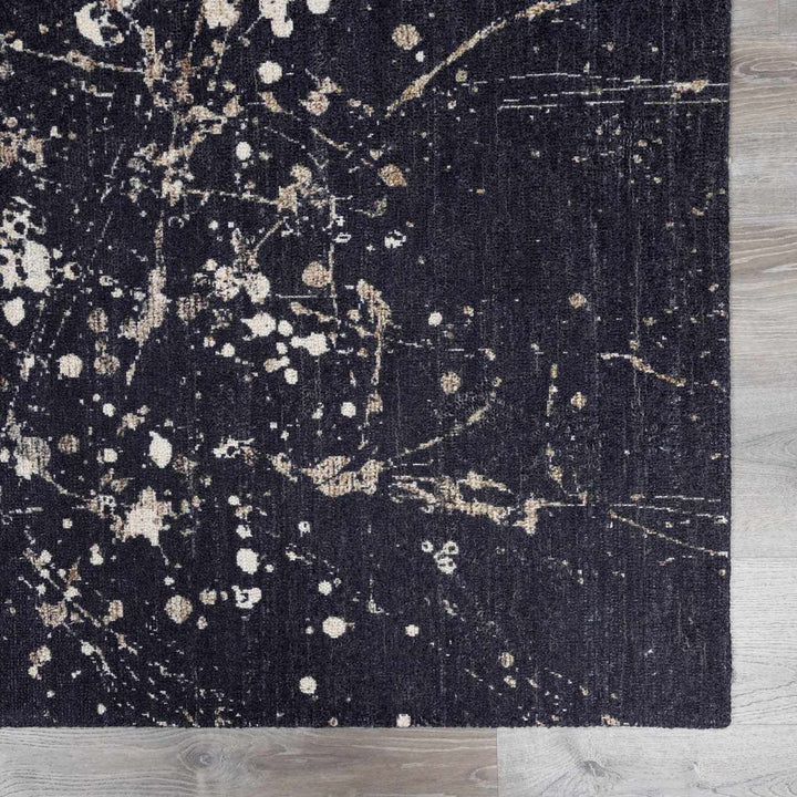 Cammie Contemporary Abstract Charcoal Hand Tufted Area Rug