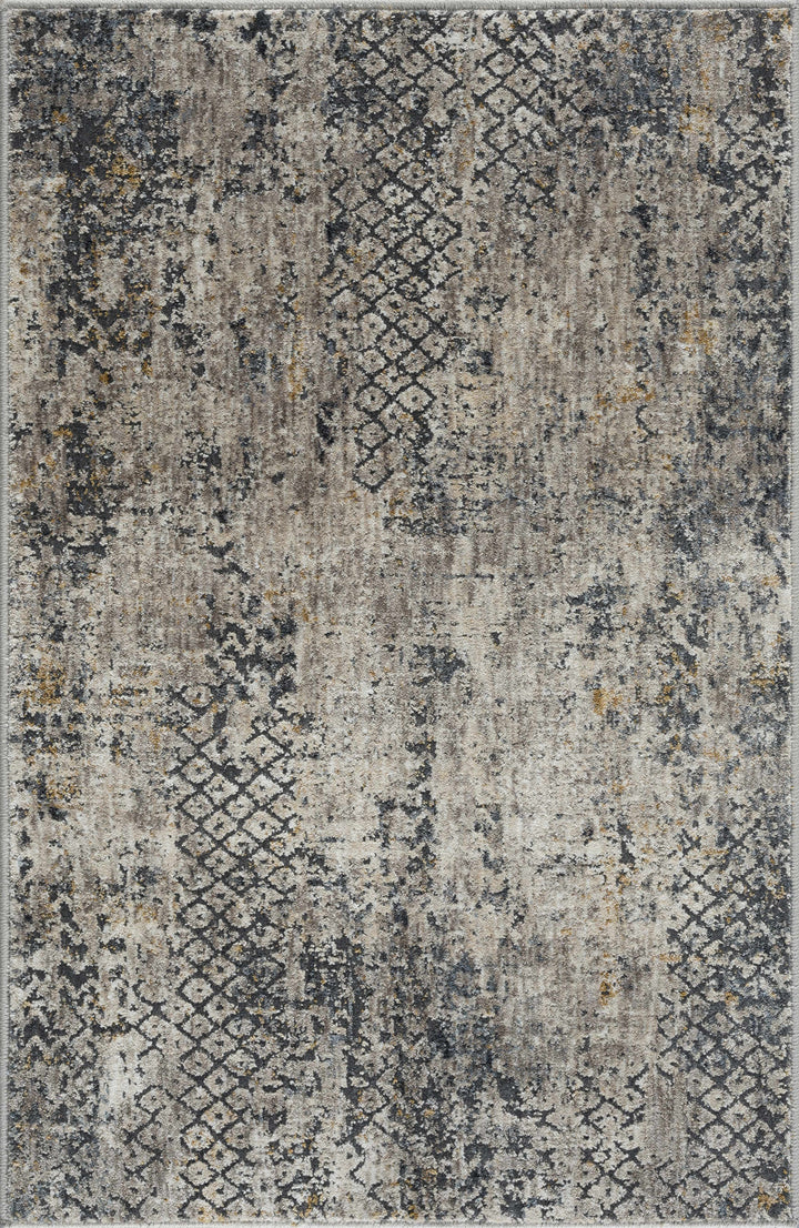 Lawnton Gray And Beige Modern Abstract Design Area Rug