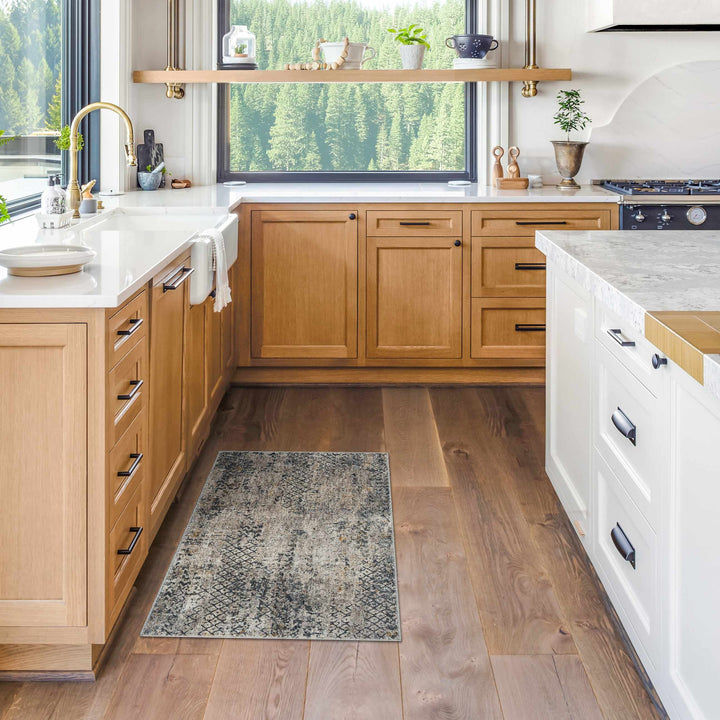 Lawnton Gray And Beige Modern Abstract Design Area Rug