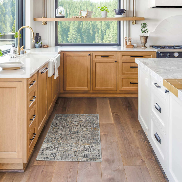 Traditional Camel Machine Woven Rug