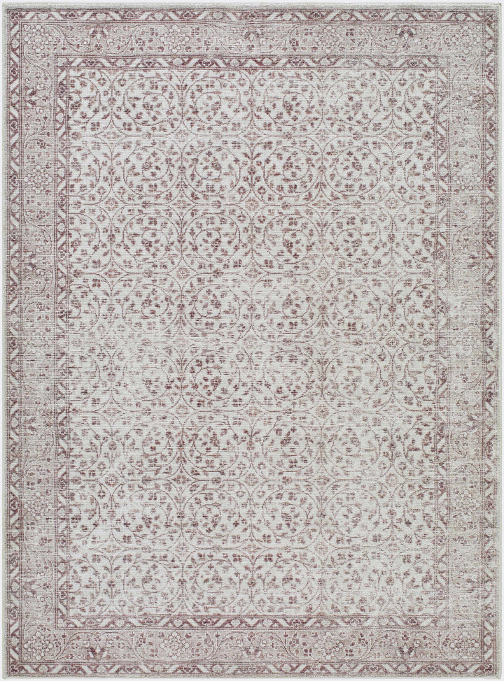 Chayan Traditional Style Ivory And Brown Area Rug