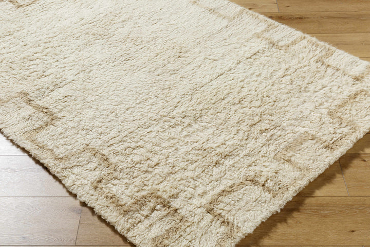 Ciniod Beige Modern Geometric Design Hand Tufted Area Rug
