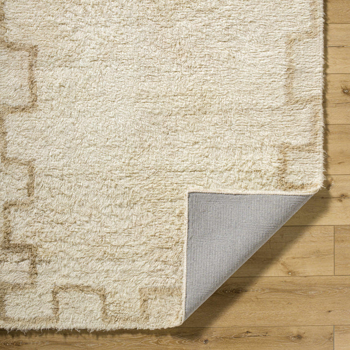 Ciniod Beige Modern Geometric Design Hand Tufted Area Rug