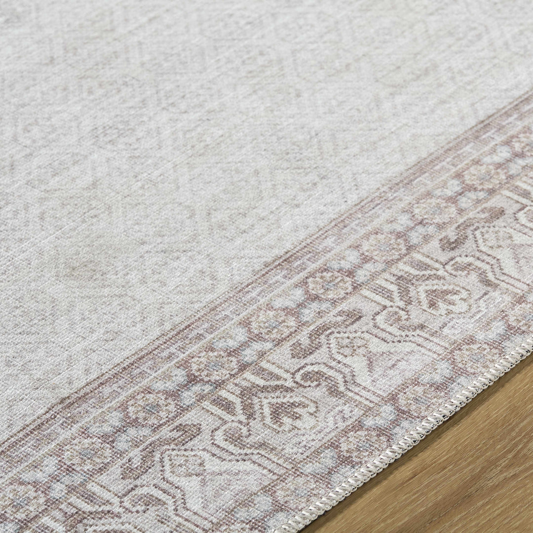 Rainier Traditional Ivory And Brown Rug