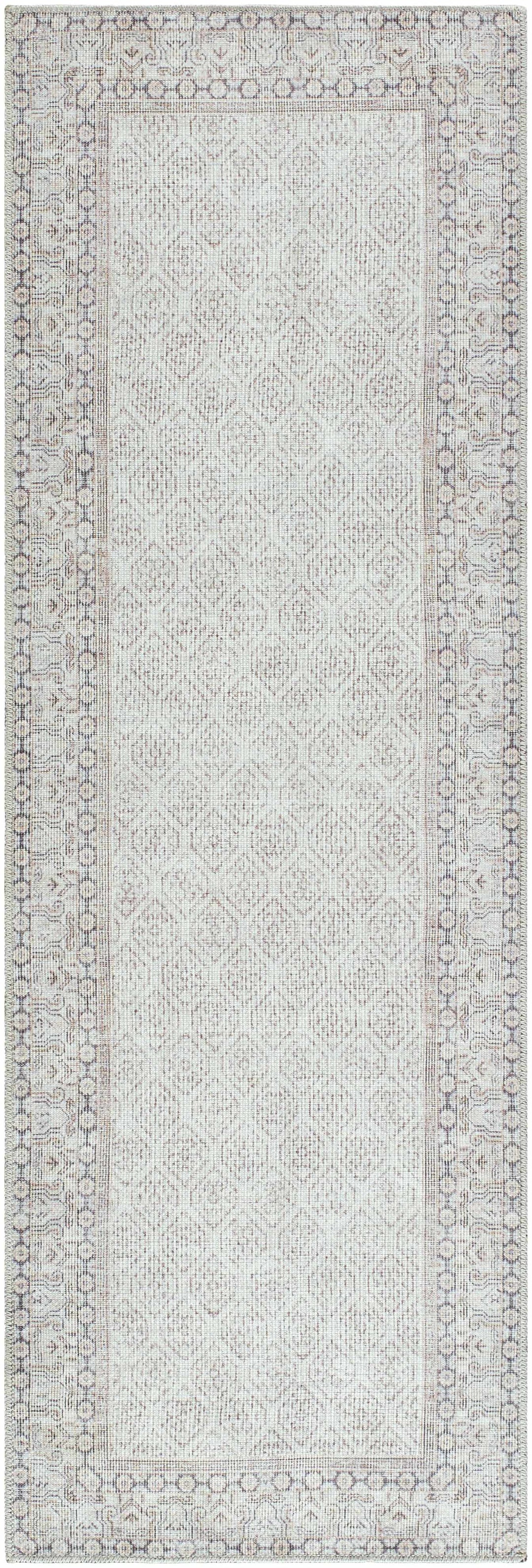 Rainier Traditional Style Beige Washable Rug