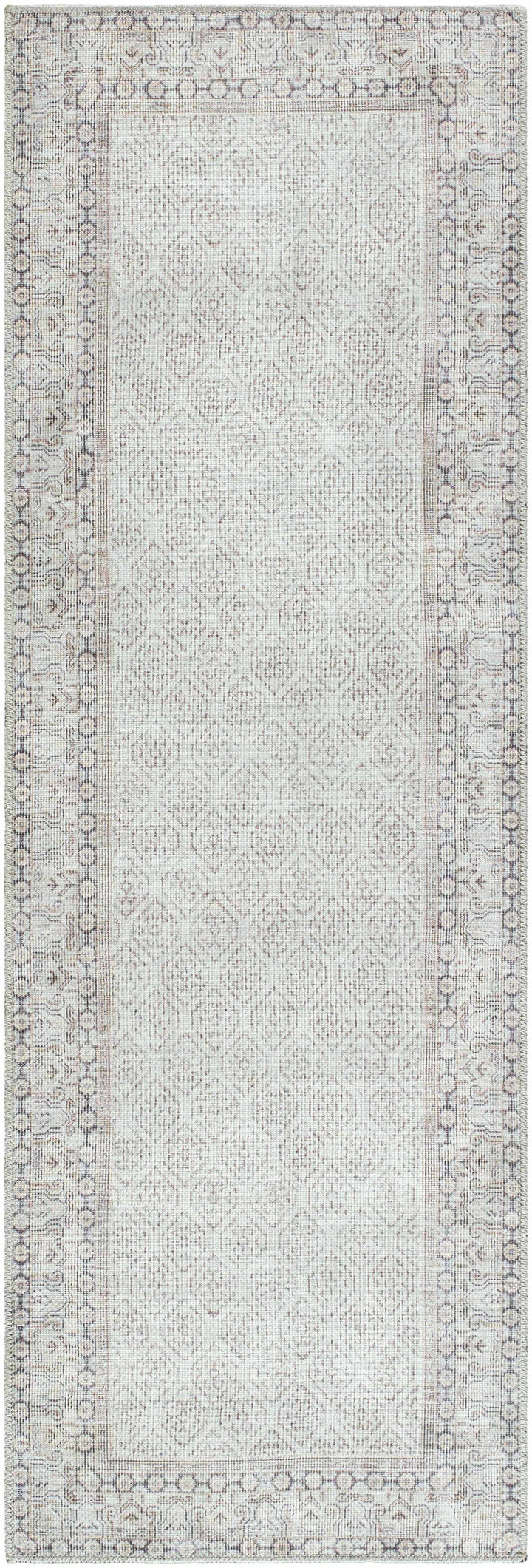 Rainier Traditional Style Beige Washable Rug