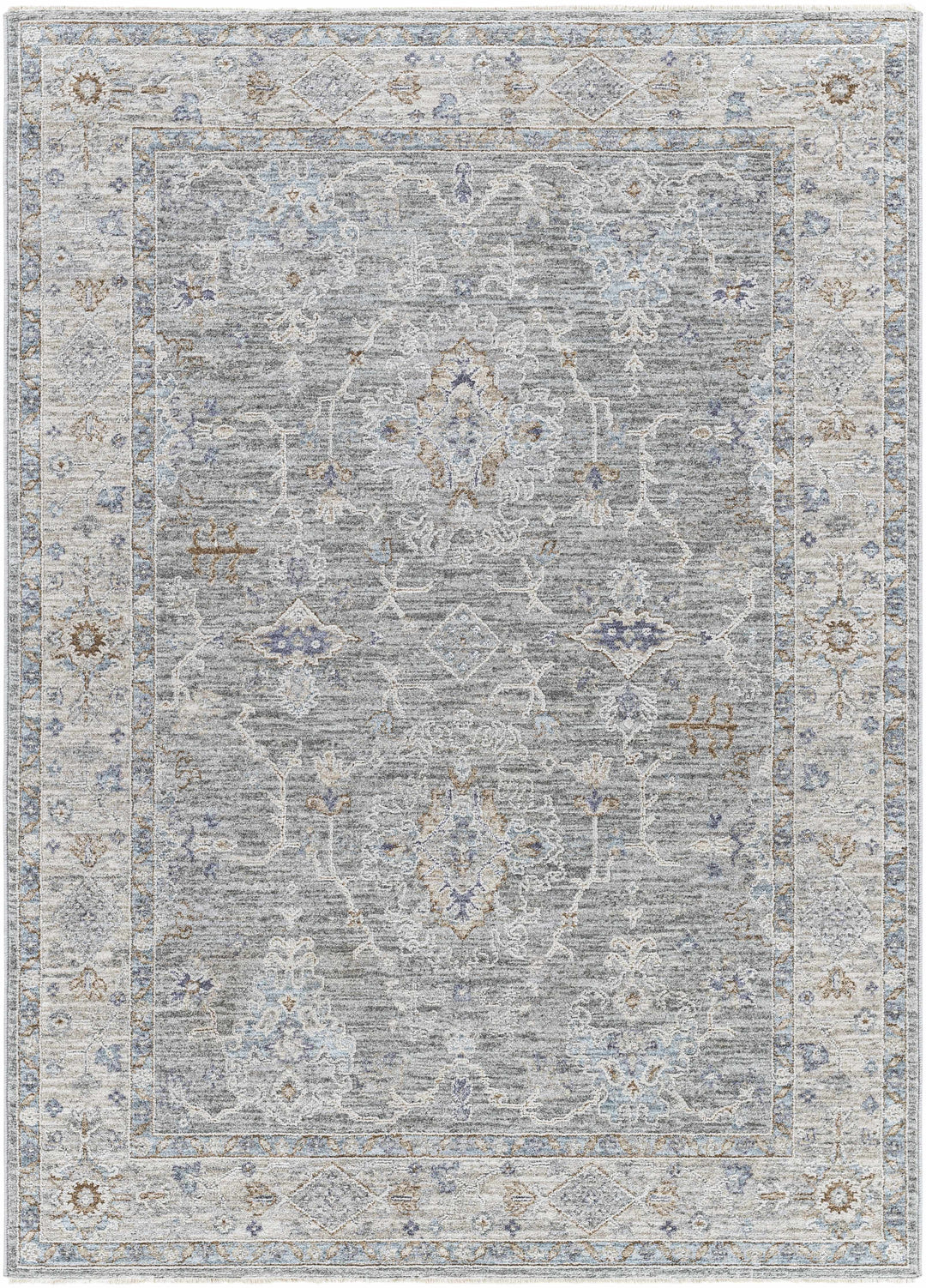Clem Traditional Style Gray Area Rug