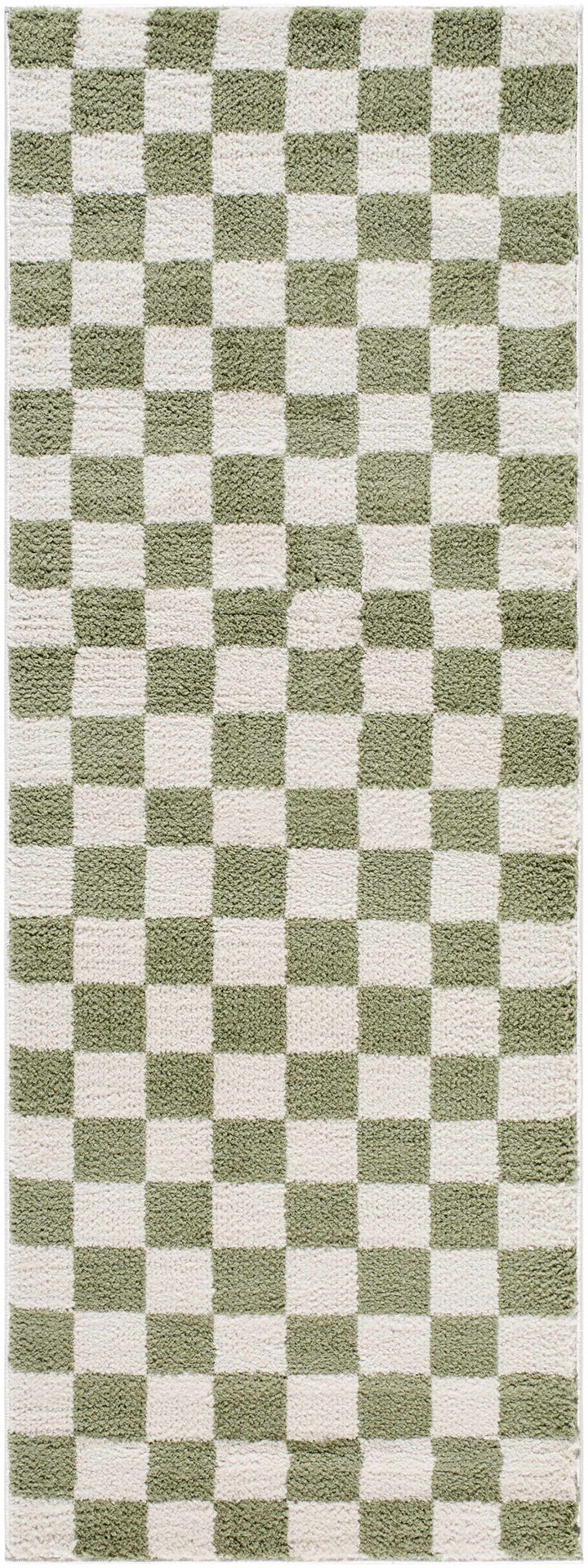 Canika Modern Geometrical Green And Beige Washable Rug