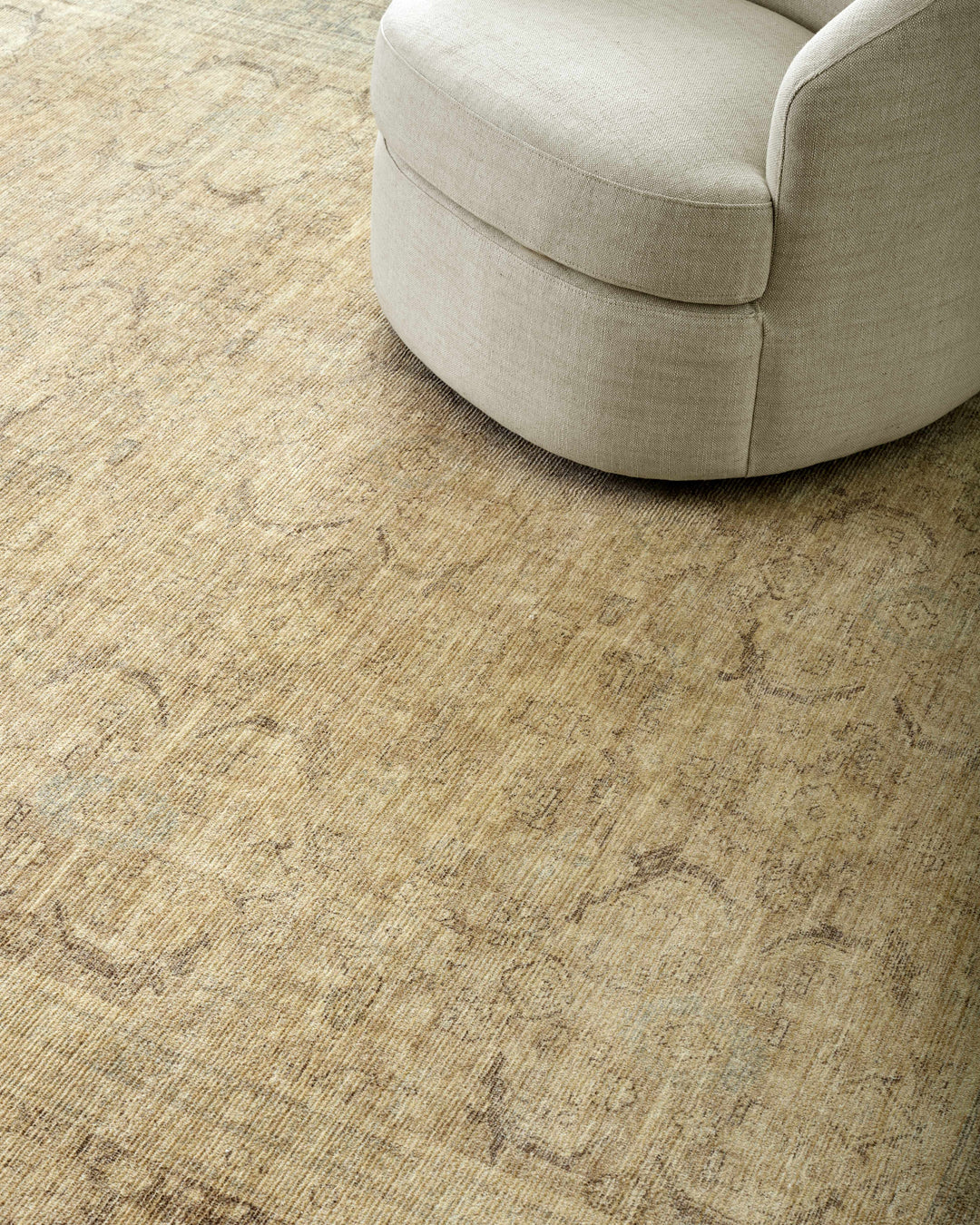 Chevis Traditional Style Beige Area Rug