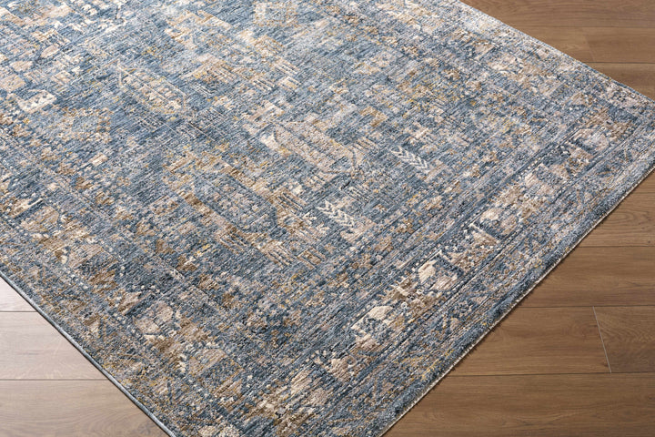 Cooranbong Teal And Brown Traditional Style Area Rug