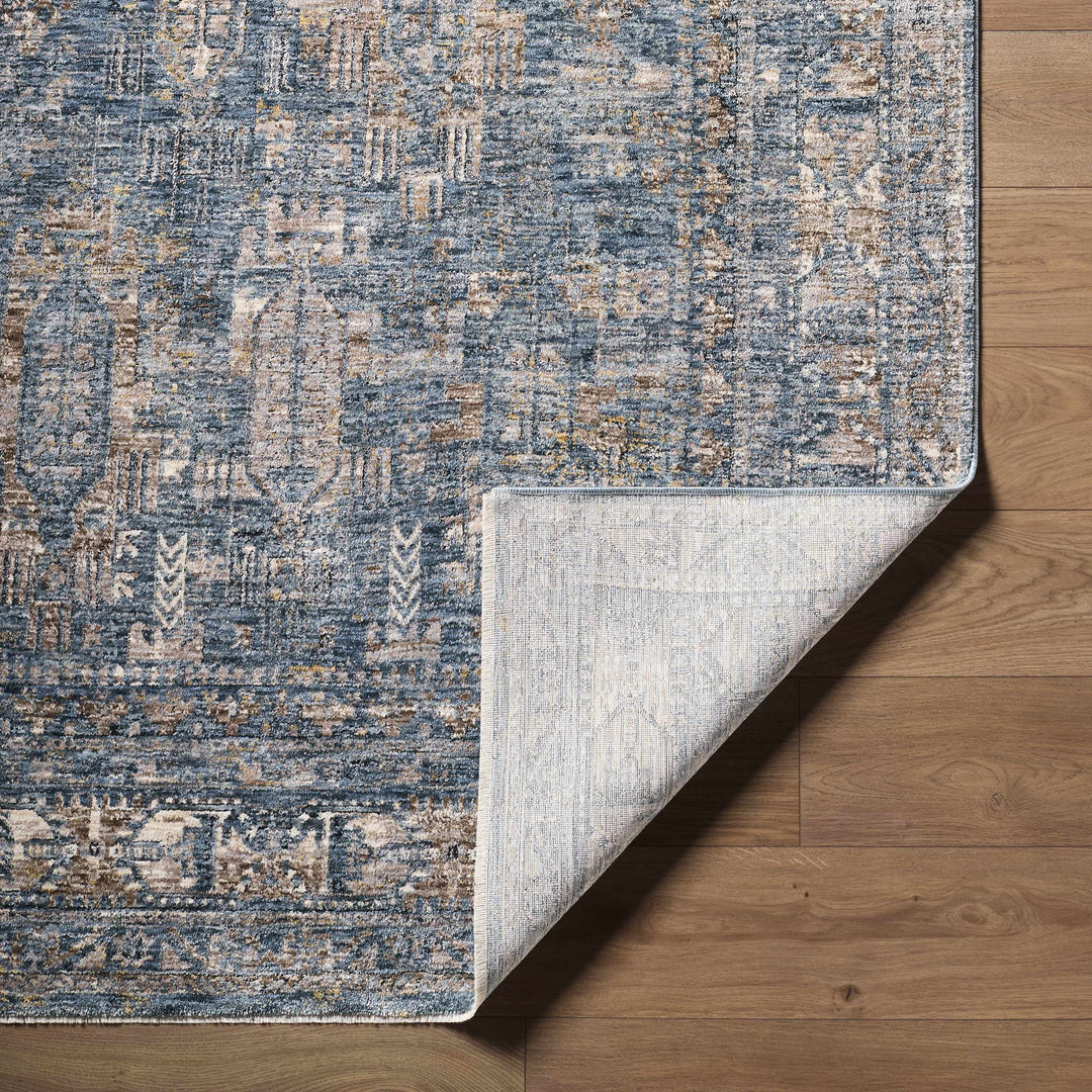 Cooranbong Teal And Brown Traditional Style Area Rug