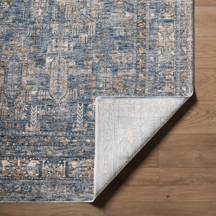 Cooranbong Teal And Brown Traditional Style Area Rug