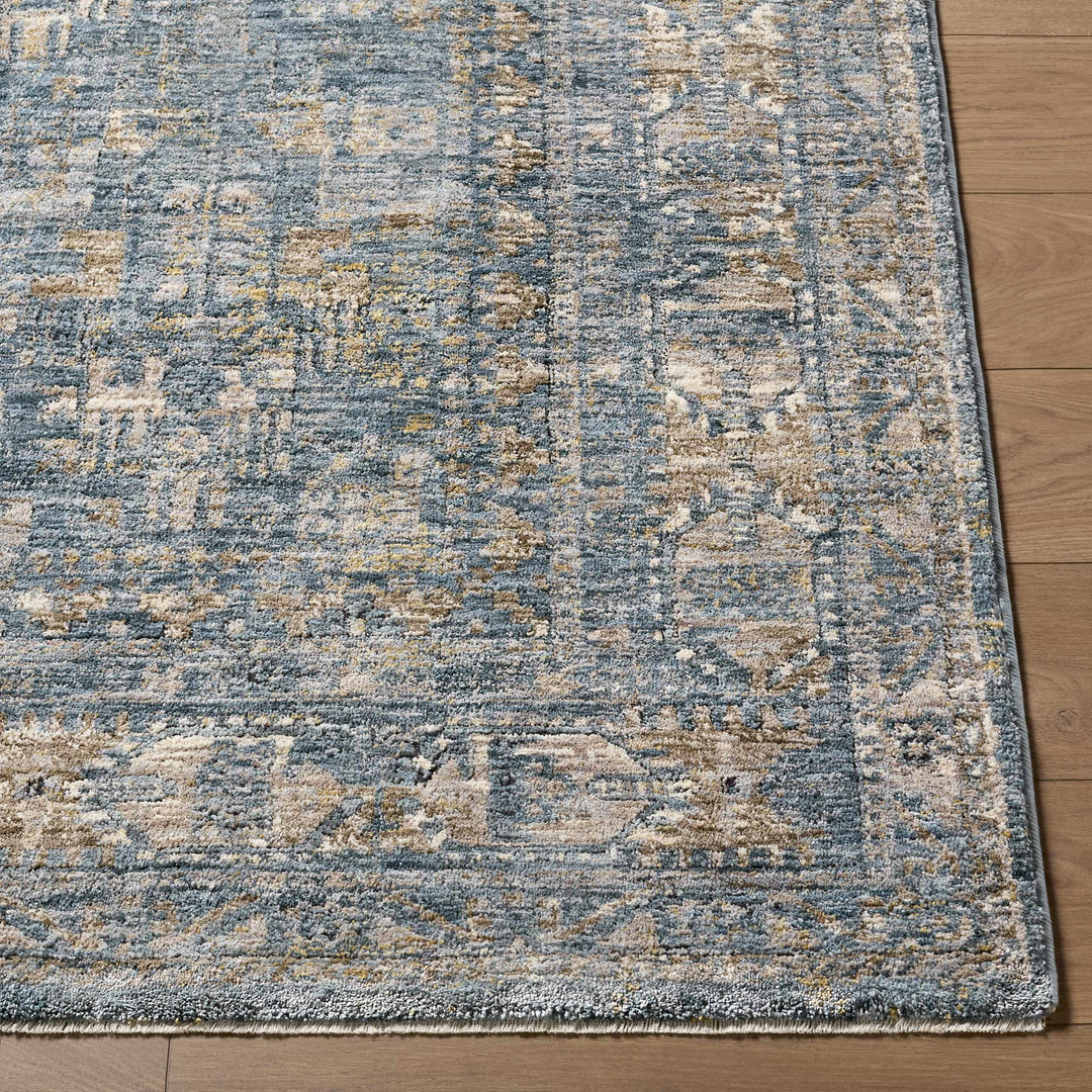 Cooranbong Teal And Brown Traditional Style Area Rug