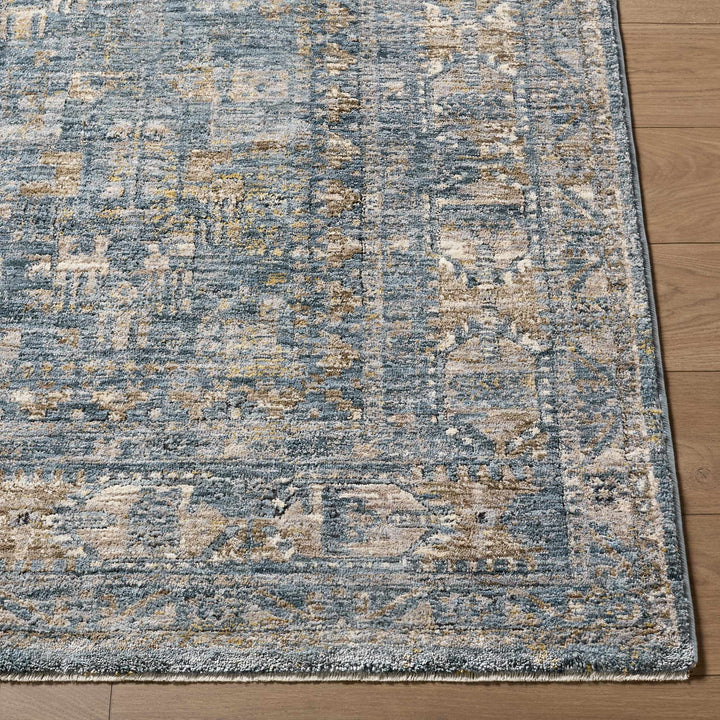 Cooranbong Teal And Brown Traditional Style Area Rug