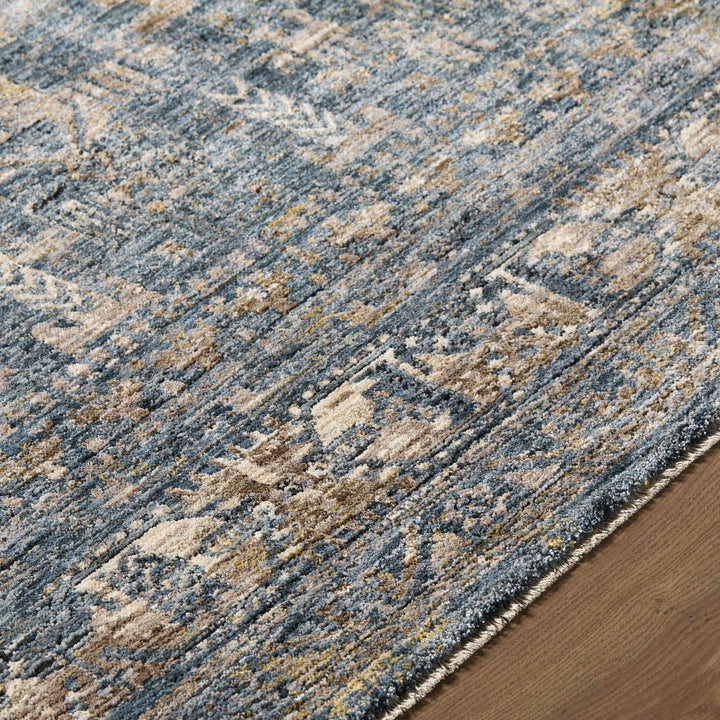 Cooranbong Teal And Brown Traditional Style Area Rug