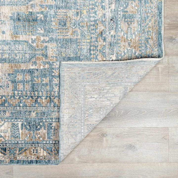 Cooranbong Teal And Brown Traditional Style Area Rug