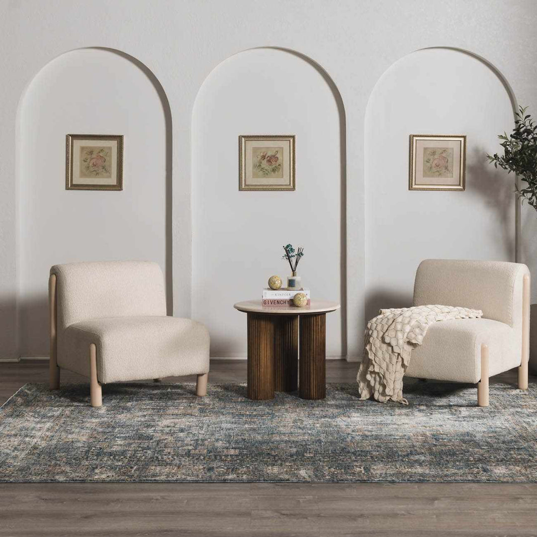 Cooranbong Teal And Brown Traditional Style Area Rug
