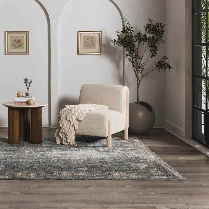 Cooranbong Teal And Brown Traditional Style Area Rug
