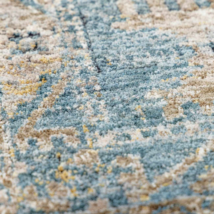 Cooranbong Teal And Brown Traditional Style Area Rug