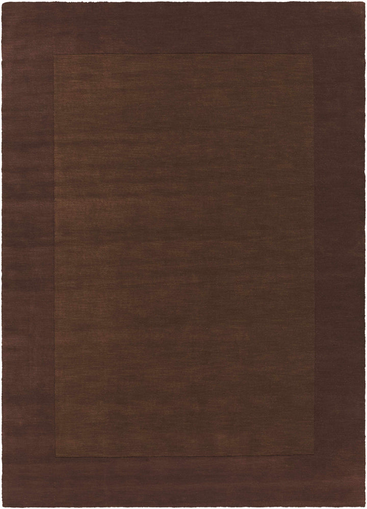 Cord Modern Style Brown Hand Loom Wool Area Rug