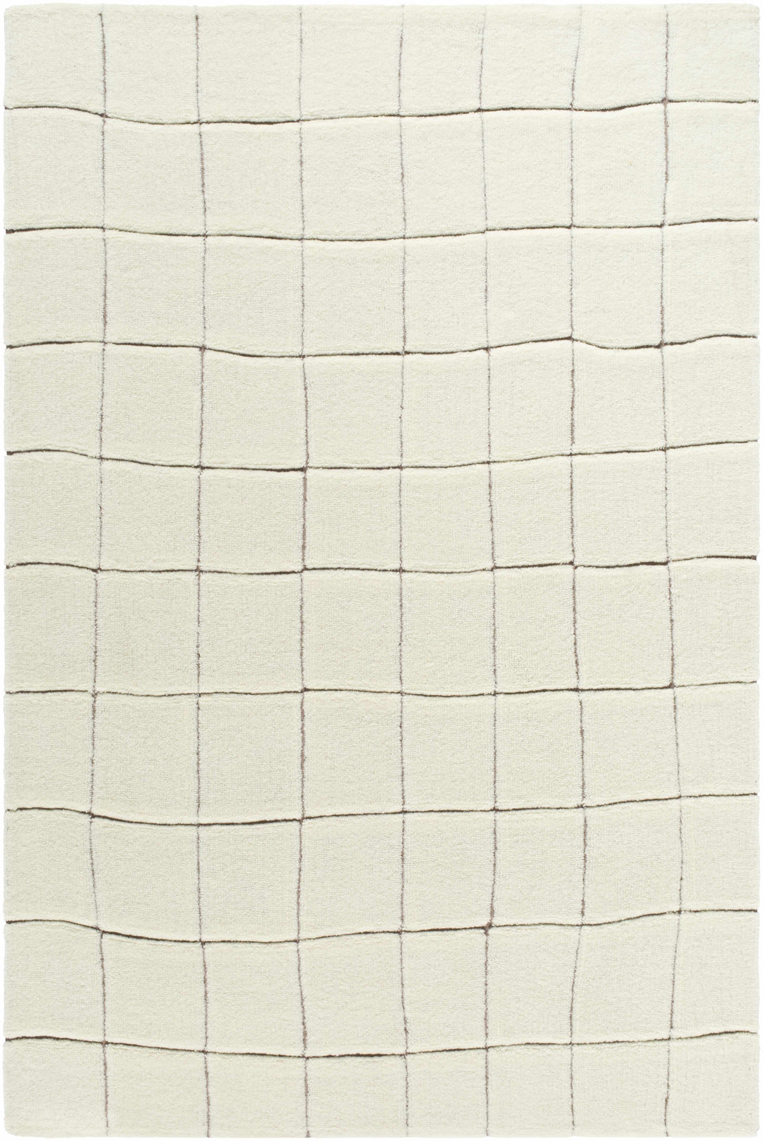 Caolan Modern Geometrical White Washable Area Rug