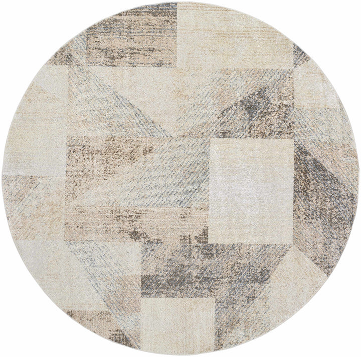 Chachi Contemporary Abstract Beige And Gray Rug