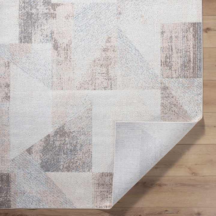Chachi Contemporary Abstract Beige And Gray Rug