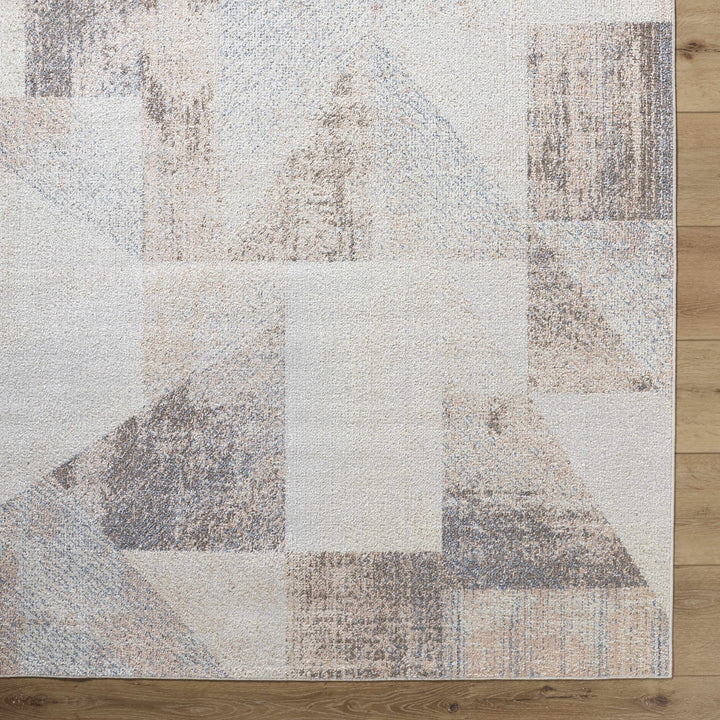 Chachi Contemporary Abstract Beige And Gray Rug