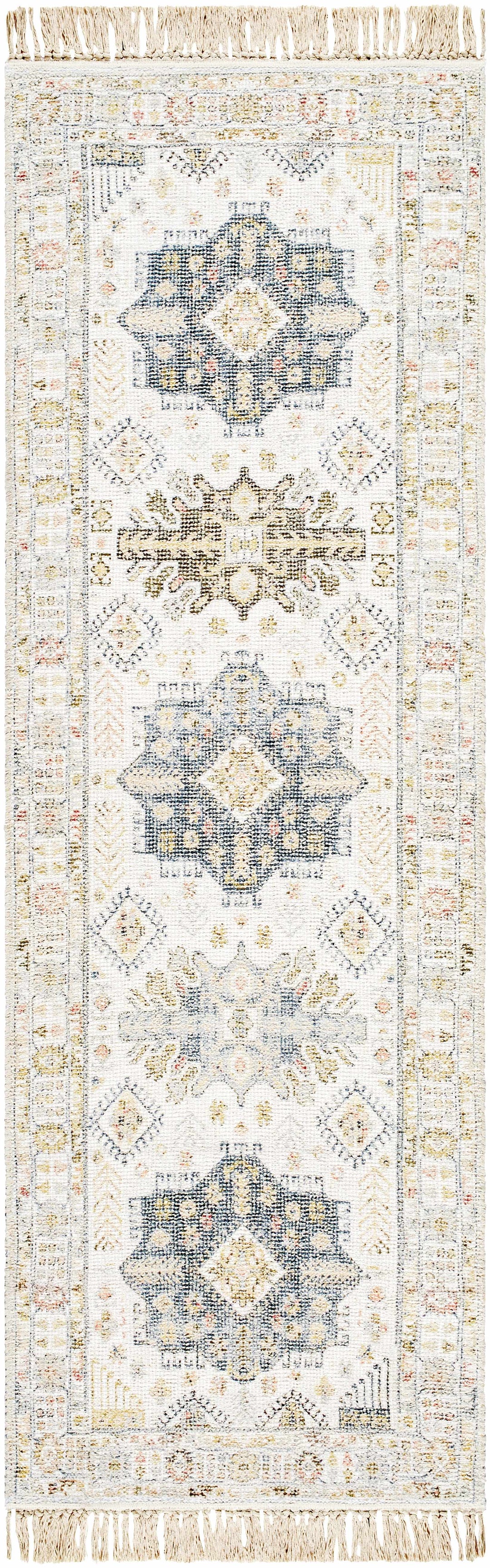 Chaela Beige And Mustard Traditional Style Area Rug